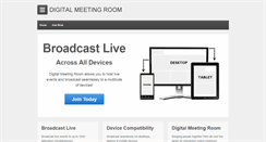 Desktop Screenshot of digitalmeetingroom.com
