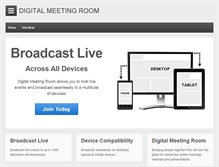 Tablet Screenshot of digitalmeetingroom.com